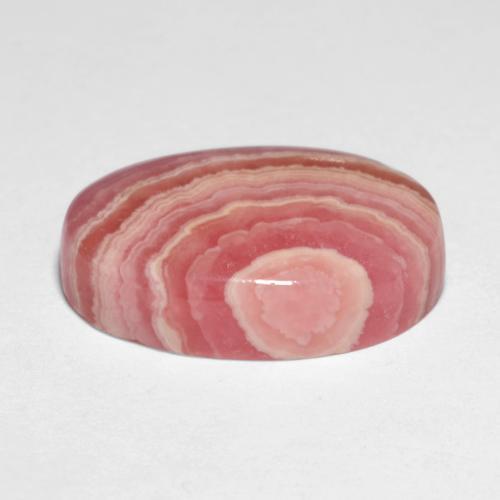 Rhodochrosite Multicolore naturelle Coupe ovale, 10.29 ct, Translucide