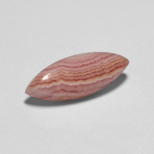 Rhodochrosite multicolore naturelle marquise, 2,39 ct, translucide
