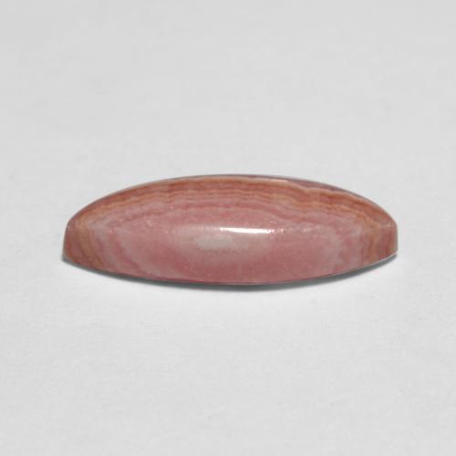 Rhodochrosite multicolore naturelle marquise, 2,39 ct, translucide