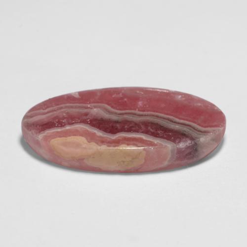 Rhodochrosite Multicolore naturelle Coupe ovale, 11.67 ct, Translucide