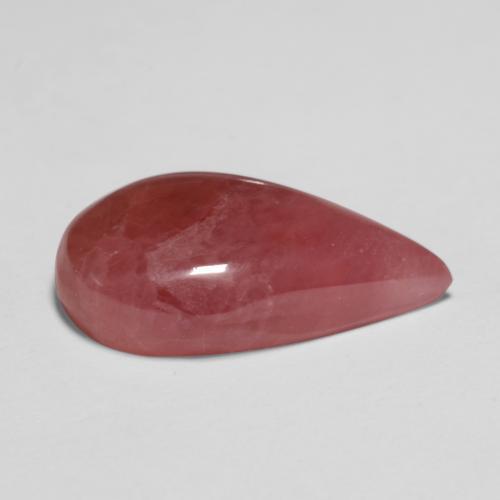 Rhodochrosite multicolore naturelle en forme de poire, 10,47 ct, translucide