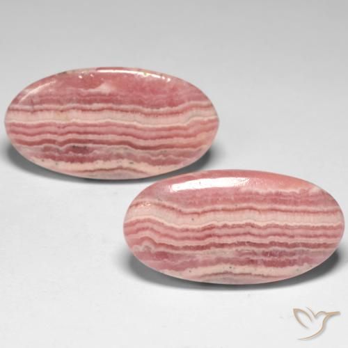Achetez naturel 21.59ct Multicolore Rhodochrosite gems, Coupe ovale, En provenance Afrique du Sud chez GemSelect. En stock, livraison internationale!
