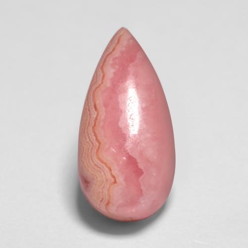 Rhodochrosite multicolore naturelle en forme de poire, 2,65 ct, translucide