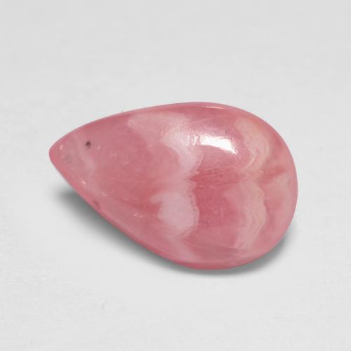 Rhodochrosite multicolore naturelle en forme de poire, 1,80 ct, translucide
