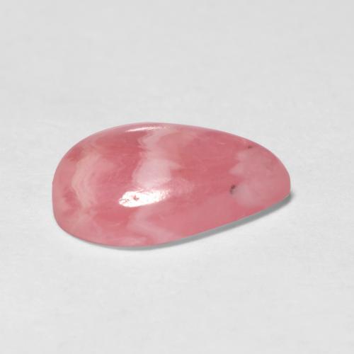 Rhodochrosite multicolore naturelle en forme de poire, 1,80 ct, translucide