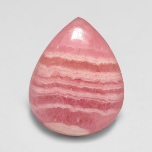 Rhodochrosite multicolore naturelle en forme de poire, 4,30 ct, translucide