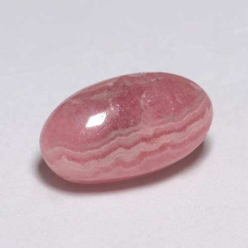 Rhodochrosite multicolore naturelle coupe ovale, 4,50 ct, translucide