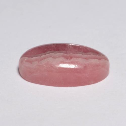 Rhodochrosite multicolore naturelle coupe ovale, 4,50 ct, translucide