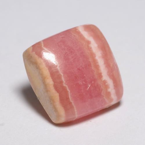 Rhodochrosite Multicolore naturelle Coupe coussin, 5.41 ct, Translucide