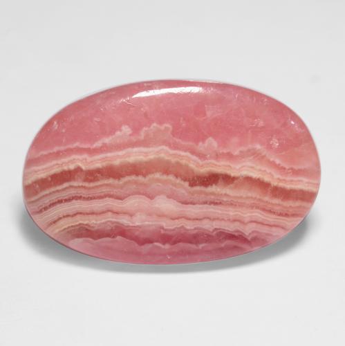 Rhodochrosite multicolore naturelle coupe ovale, 11,55 ct, translucide