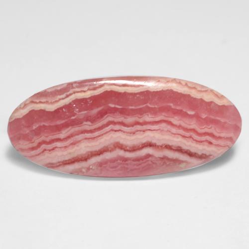Rhodochrosite Multicolore naturelle Coupe ovale, 15.37 ct, Translucide