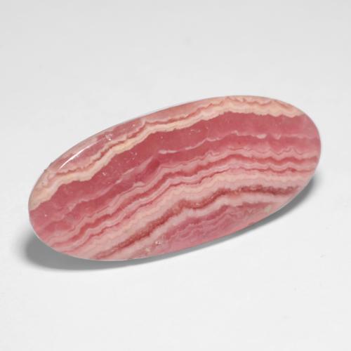 Rhodochrosite Multicolore naturelle Coupe ovale, 15.37 ct, Translucide