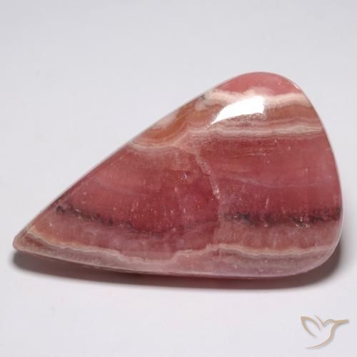 56.33ct Naturel Multicolore Rhodochrosite, En forme de poire, Translucide