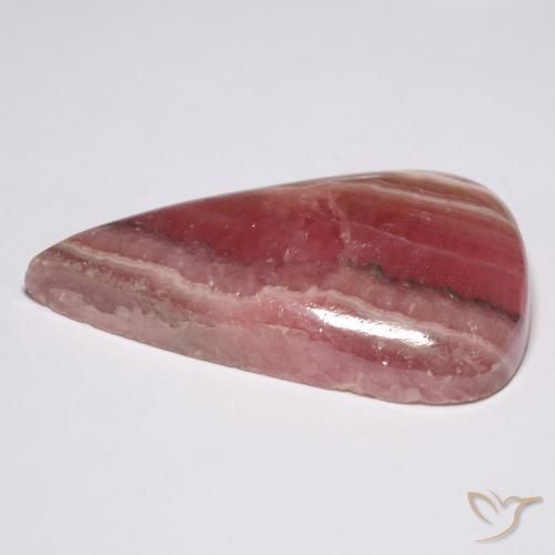 Rhodochrosite Multicolore naturelle En forme de poire, 56.33 ct, Translucide