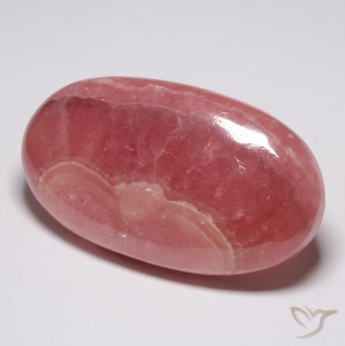 Rhodochrosite Multicolore naturelle Coupe ovale, 57.65 ct, Translucide
