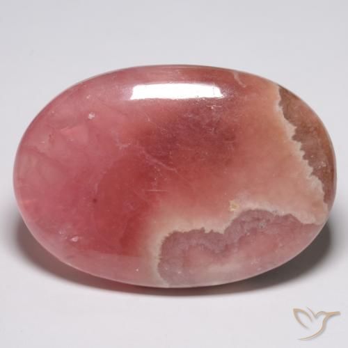 52.74ct Naturel Multicolore Rhodochrosite, ovale, Translucide