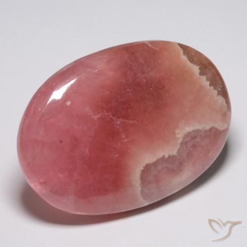Rhodochrosite Multicolore naturelle ovale, 52.74 ct, Translucide