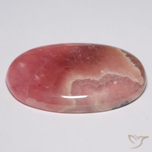 Rhodochrosite Multicolore naturelle ovale, 52.74 ct, Translucide
