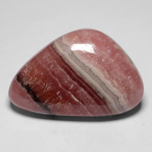 Rhodochrosite multicolore naturelle forme fantaisie, 26,41 ct, translucide