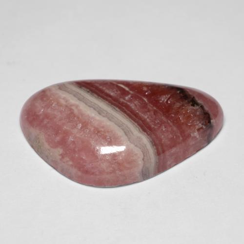 Rhodochrosite multicolore naturelle forme fantaisie, 26,41 ct, translucide