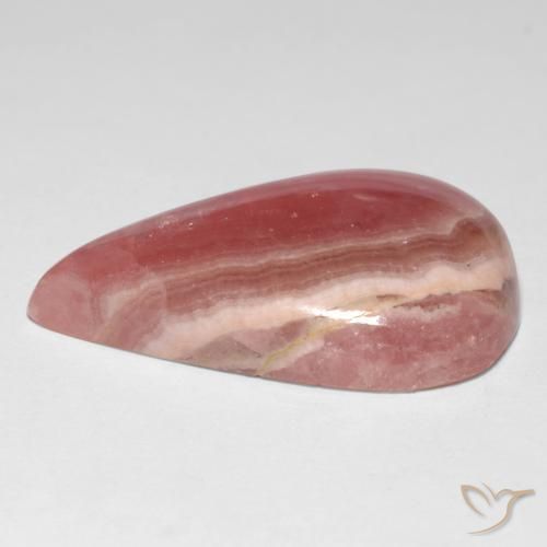 Rhodochrosite Multicolore naturelle En forme de poire, 27.01 ct, Translucide