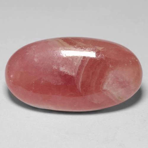 Rhodochrosite multicolore naturelle coupe ovale, 17,43 ct, translucide