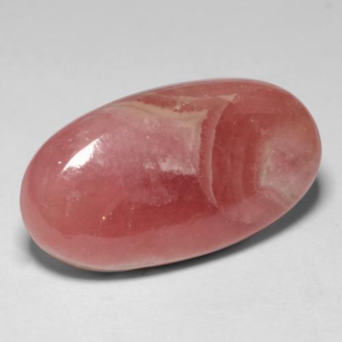 Rhodochrosite multicolore naturelle coupe ovale, 17,43 ct, translucide