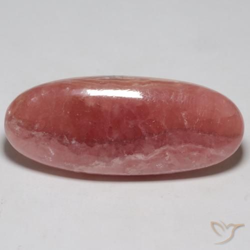 46.16ct Naturel Multicolore Rhodochrosite, ovale, Translucide
