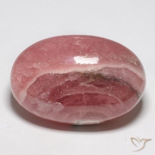 Rhodochrosite Multicolore naturelle ovale, 48.14 ct, Translucide