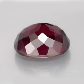 Grenat rhodolite rouge naturelle coupe ovale, 11,39 ct, VS