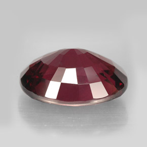Grenat rhodolite rouge naturelle coupe ovale, 13,49 ct, VS