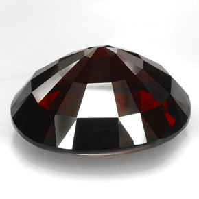 Grenat rhodolite rouge naturelle coupe ovale, 73,04 ct, VVS
