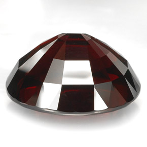 Grenat rhodolite rouge naturelle coupe ovale, 96,96 ct, VVS