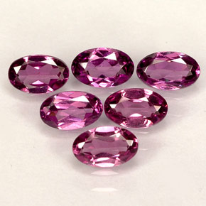 Achetez naturel ct Rose foncé nuancé de pourpre Grenat Rhodolite gems, Coupe ovale, En provenance Tanzanie chez GemSelect. En stock, livraison internationale!