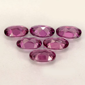 Achetez naturel ct Rose foncé nuancé de pourpre Grenat Rhodolite gems, Coupe ovale, En provenance Tanzanie chez GemSelect. En stock, livraison internationale!