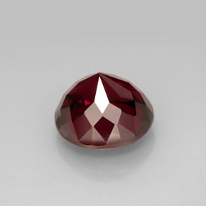 Grenat rhodolite rouge naturelle coupe roude, 6,59 ct, VS