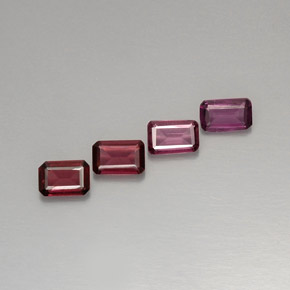 Achetez naturel ct Rose violacé Grenat Rhodolite gems, Taille émeraude, En provenance Mozambique chez GemSelect. En stock, livraison internationale!