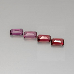 Achetez naturel ct Rose violacé Grenat Rhodolite gems, Taille émeraude, En provenance Mozambique chez GemSelect. En stock, livraison internationale!