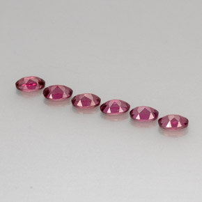 Achetez naturel ct rouge grenat rhodolite gems, coupe ovale, en provenance tanzanie chez gemselect. en stock, livraison internationale!