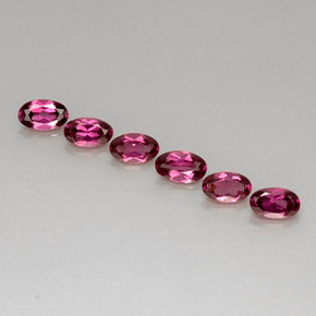 Achetez naturel ct rouge grenat rhodolite gems, coupe ovale, en provenance tanzanie chez gemselect. en stock, livraison internationale!