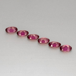 Achetez naturel ct rouge grenat rhodolite gems, coupe ovale, en provenance tanzanie chez gemselect. en stock, livraison internationale!