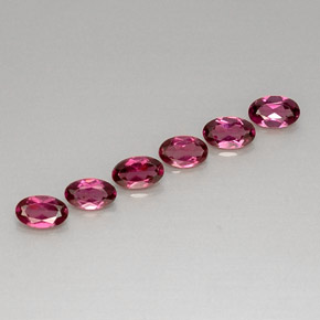 Achetez naturel ct rouge grenat rhodolite gems, coupe ovale, en provenance tanzanie chez gemselect. en stock, livraison internationale!