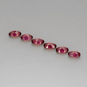 Achetez naturel ct rouge grenat rhodolite gems, coupe ovale, en provenance tanzanie chez gemselect. en stock, livraison internationale!