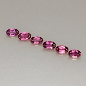 Achetez naturel ct rouge grenat rhodolite gems, coupe ovale, en provenance tanzanie chez gemselect. en stock, livraison internationale!