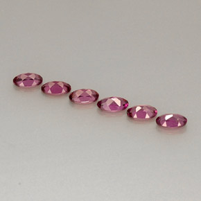 Achetez naturel ct rouge grenat rhodolite gems, coupe ovale, en provenance tanzanie chez gemselect. en stock, livraison internationale!
