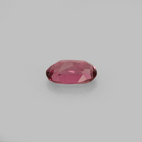 Grenat rhodolite rouge naturelle coupe ovale, 0,60 ct, VVS-VS