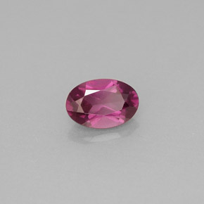 Grenat Rhodolite Rose violacé naturelle Coupe ovale, 0.66 ct, VVS-VS