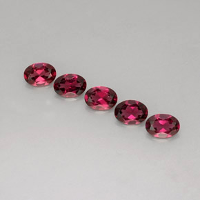 Achetez naturel ct rouge grenat rhodolite gems, coupe ovale, en provenance mozambique chez gemselect. en stock, livraison internationale!