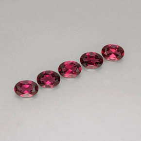 Achetez naturel ct rouge grenat rhodolite gems, coupe ovale, en provenance mozambique chez gemselect. en stock, livraison internationale!