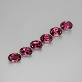 Achetez naturel ct rouge grenat rhodolite gems, coupe ovale, en provenance mozambique chez gemselect. en stock, livraison internationale!